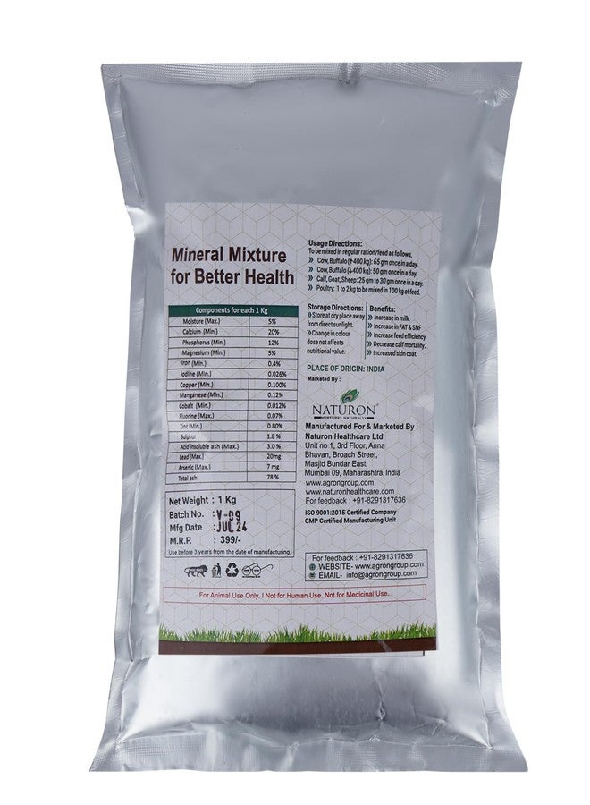 Agron Naturon Healthmin Type 2 Mineral Mixture, Multivitamin and Calcium Tonic for Cows (Pack of 2) - Image 2